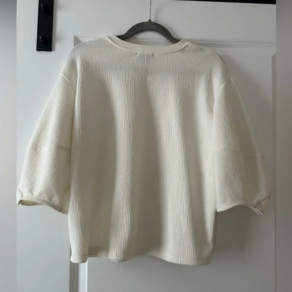 Anthropologie Current Air Los Angeles balloon sleeve top, Small, EUC - Picture 2 of 4